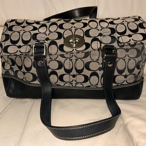 Vintage Black Classic Coach Bag